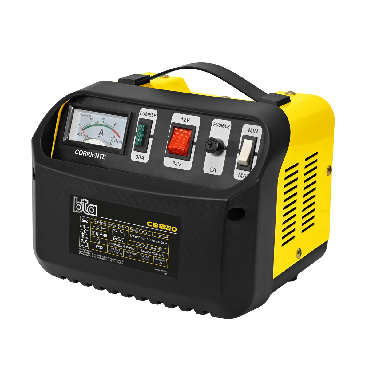 Cargador De Baterías 12V / 24V ▷ CB1220 ◁ BTA Tools Cargador De Baterías 12V / 24V ▷ CB1220 ◁